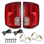 LED Tail Lights for Chevy Silverado 1500 (2014–2018) Red Pair