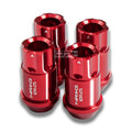 Set of 4 Red Lug Nut Locks for Subaru Impreza/Nissan 240SX (M12X1.25, 1.75")