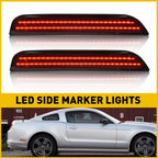 2X Red LED Rear Marker Lamps for Ford Mustang (2010–2014)