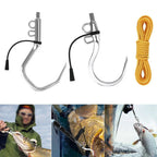 Stainless Steel Flying Gaff with Rope for Boat Use