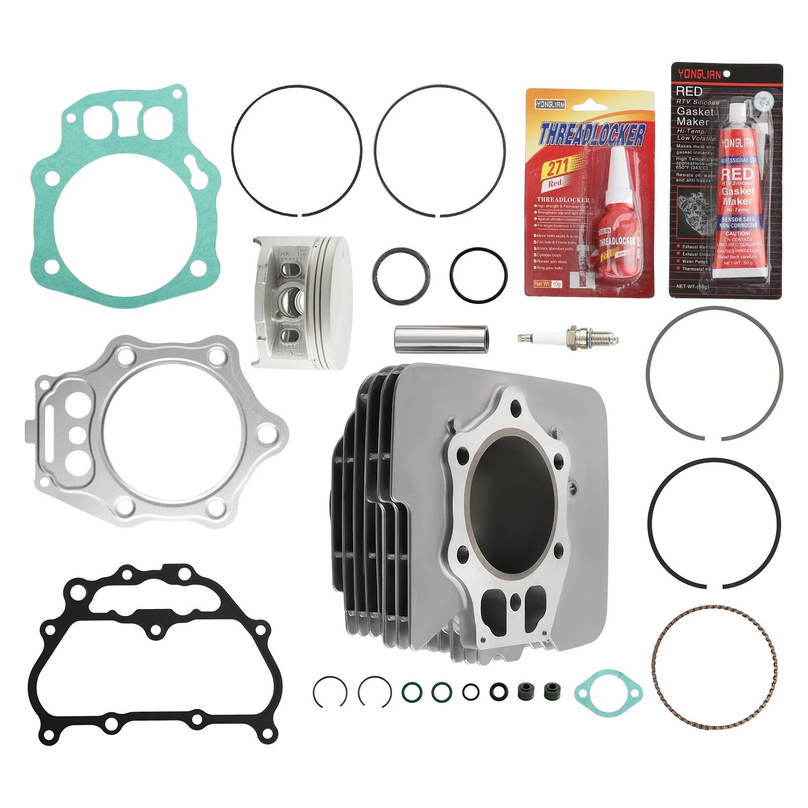Top End Rebuild Kit Cylinder Piston for Honda TRX500 Foreman (2005–2011)
