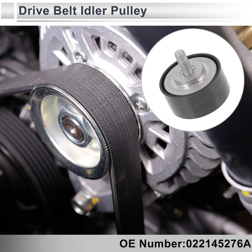 Drive Belt Idler Pulley for Audi Q7 (2005–2015) No. 022145276A Black