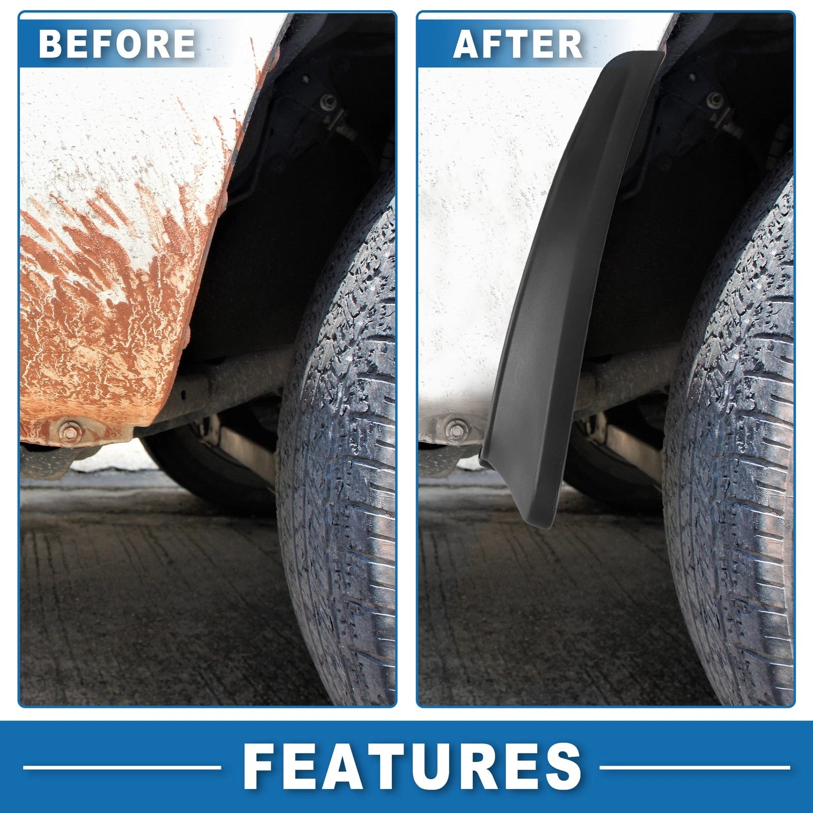 Mud Flap Splash Guard for BMW 318is 318i 318ti 320i 323Ci 323i 330xi (1992–2006)