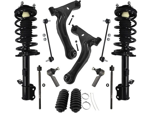 Front Strut Coil Spring Control Arm Tie Rod Kit for Mazda Tribute (2001–2007)