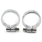 Chrome Exhaust Port Clamps for Harley XL Ironhead Sportster 1000 (1957-1985)