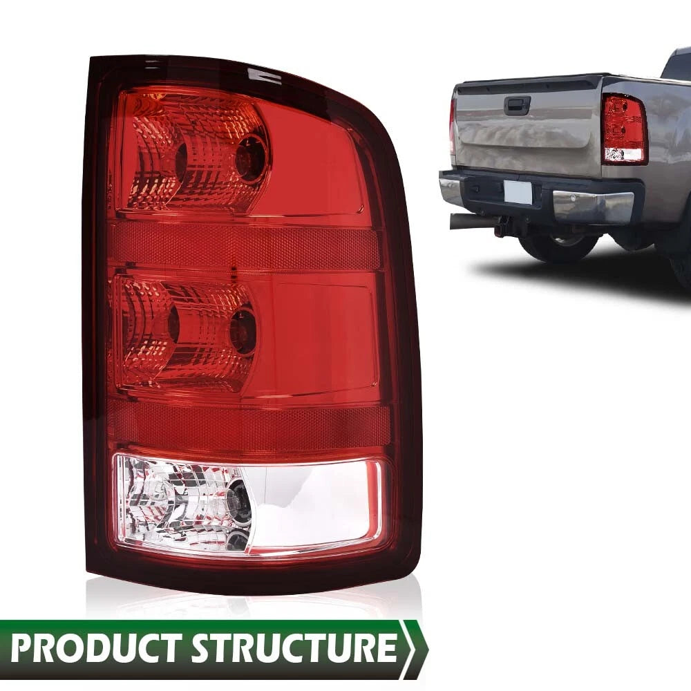 Rear Tail Light Brake Lamp for GMC Sierra 1500 2500 3500 (2007–2013)