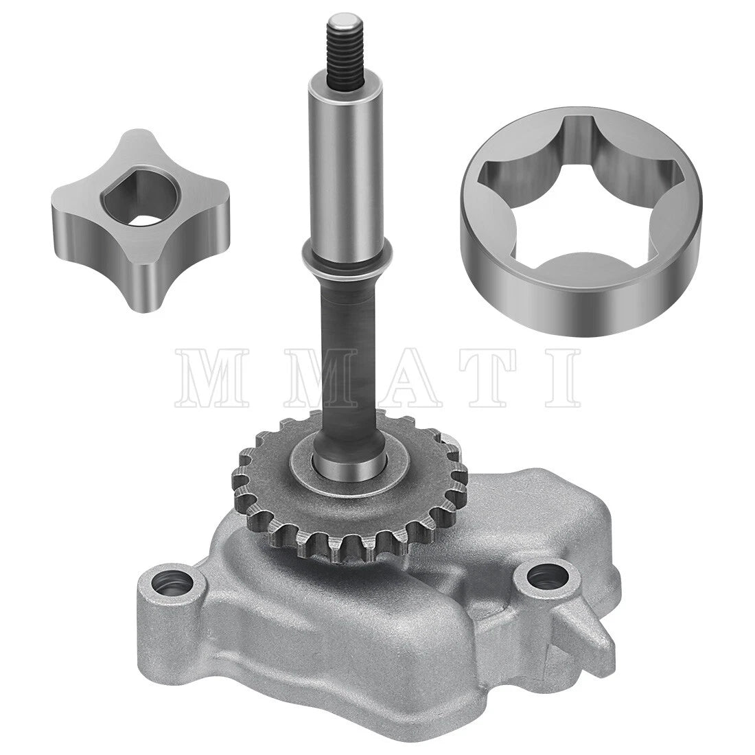 Oil Pump w/ Rotor Shaft Assembly for Kawasaki KVF650 KVF700 KVF750 KRF750 KFX700 (2002–2019)
