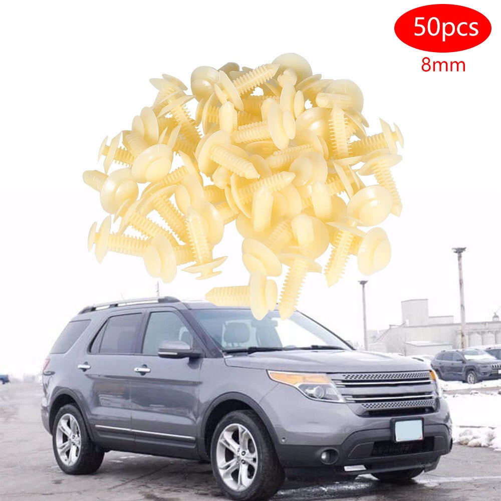 50X Door Trim Panel Push Rivet Fasteners for Ford GMC