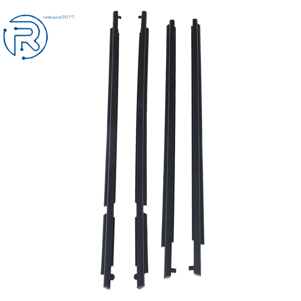 Set of 4 Outer Molded Black Window Weatherstrip Seal Belt for Toyota RAV4 (2006–2008)