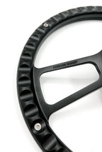 14 Inch Black 5 Hole Slotted Steering Wheel for Universal Fit Cars (—)