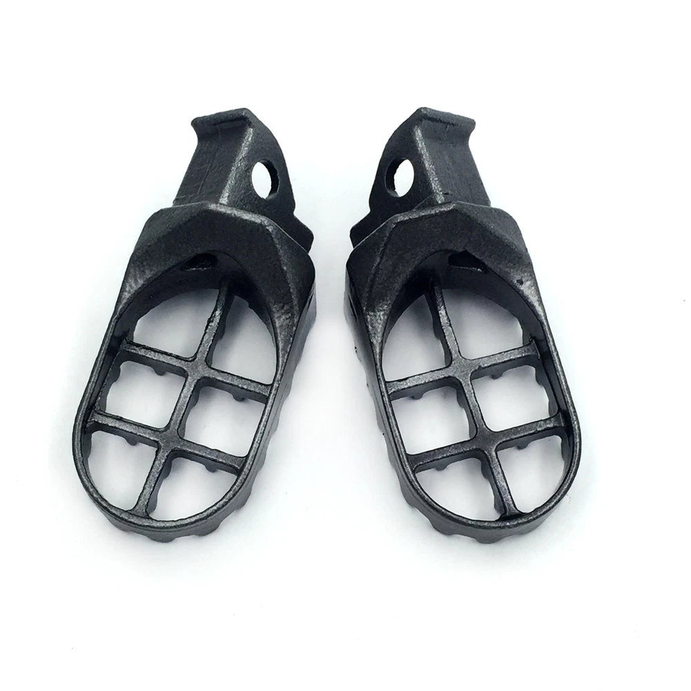 Gray Motocross MX Foot Pegs for Suzuki DR650SE (1996–1997), DR350 (1990–1995), DR25 (1990–1993)