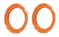 2X Beadlock Rings for DWT Alumilte Rok'N Lock G2 G3 9" Orange