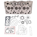Complete Engine Cylinder Head & Gasket for Kubota FZ2400 F2560E F2880E ZD28