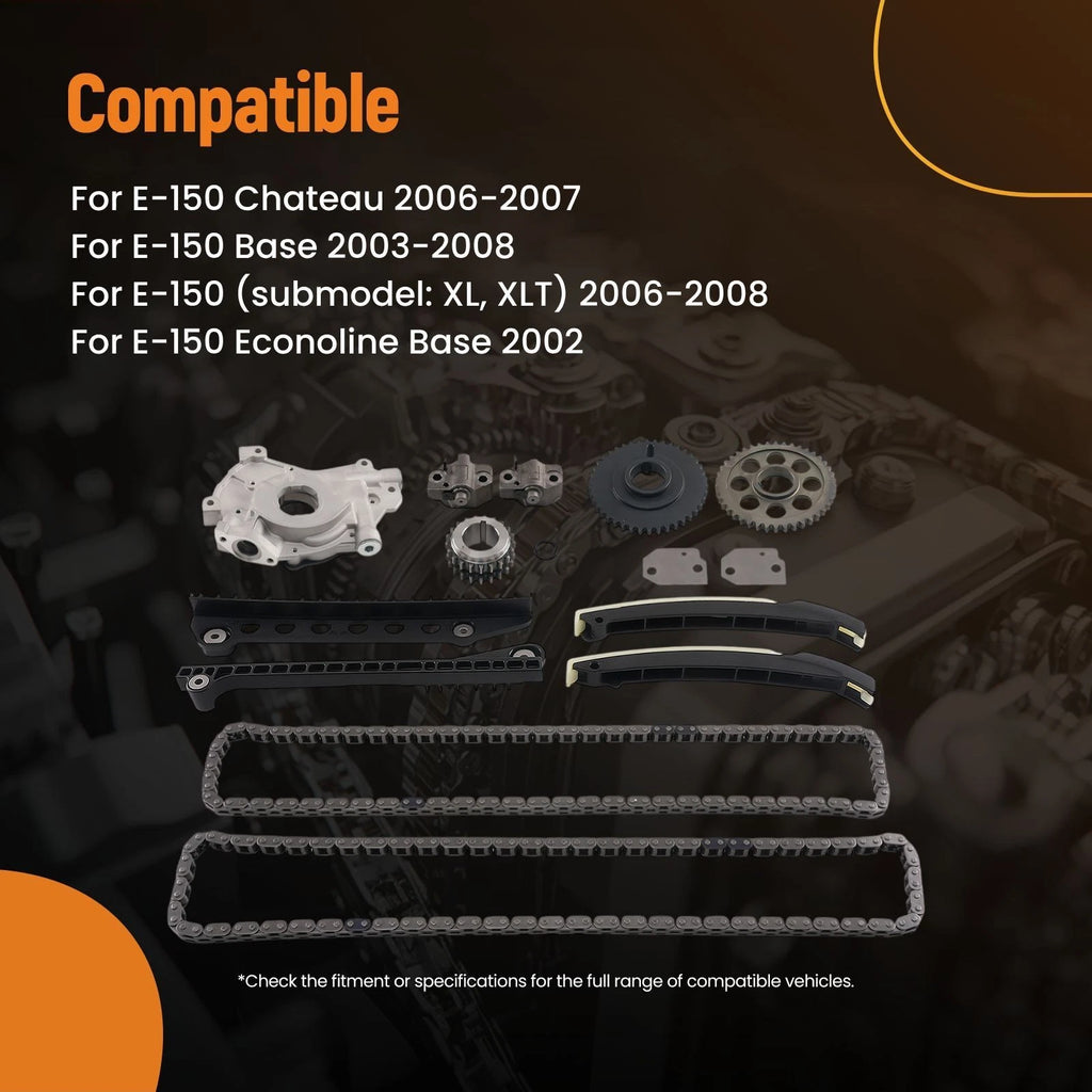 Timing Chain Set for Ford E-150 Econoline (2002) F6ZZ6600CA 122 Links