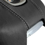 Leather Console Armrest Cover for Cadillac Escalade (2015–2020) Gray Stitch