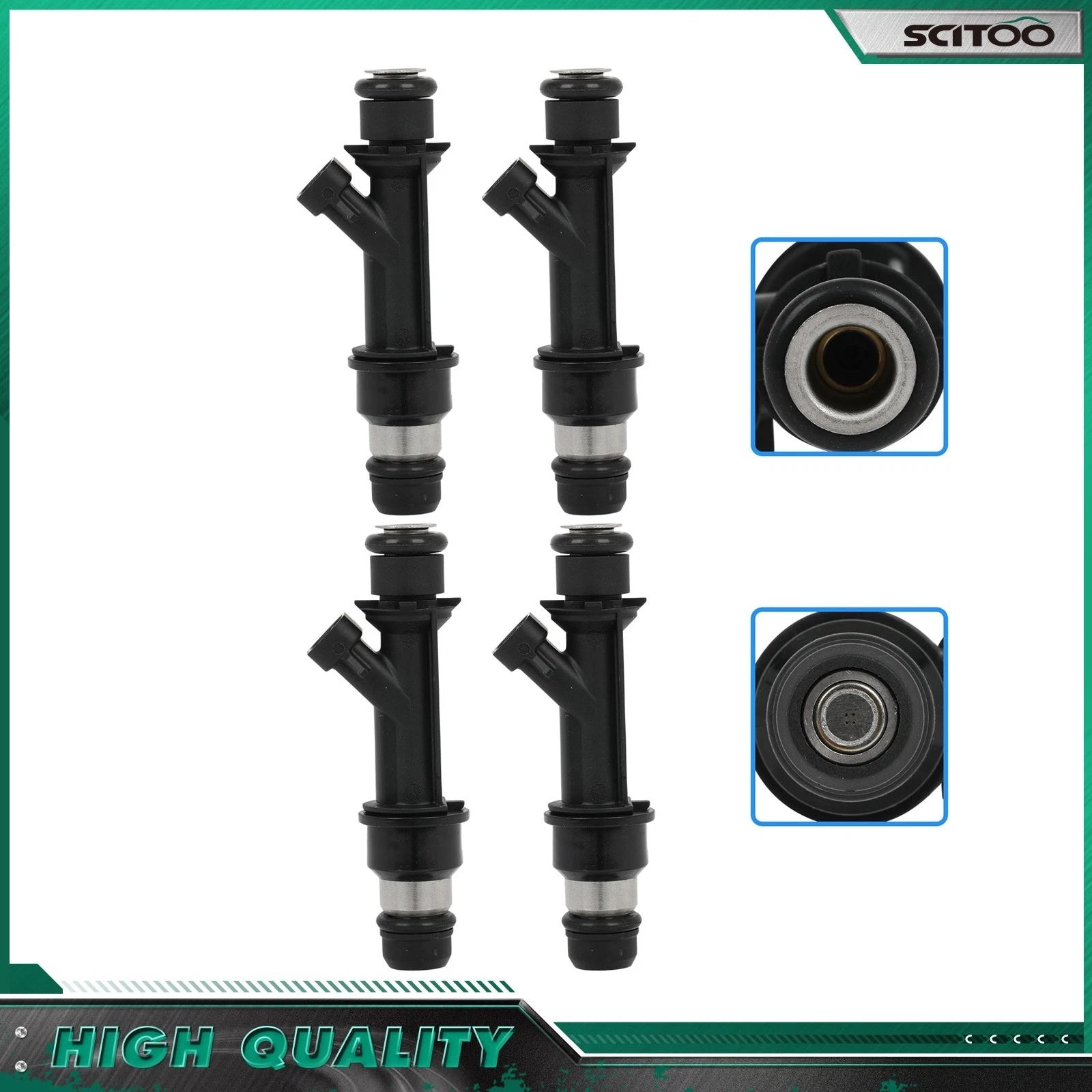 Set of 4 Fuel Injectors for Chevrolet Aveo Pontiac Wave (2004–2007) L4 1.6L
