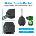 2 Button Remote Key Fob 433MHz ID73 for Land Rover Discovery 2 (1999–2004)