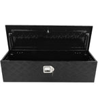 39" Black Aluminum Pickup Truck Tool Box Storage