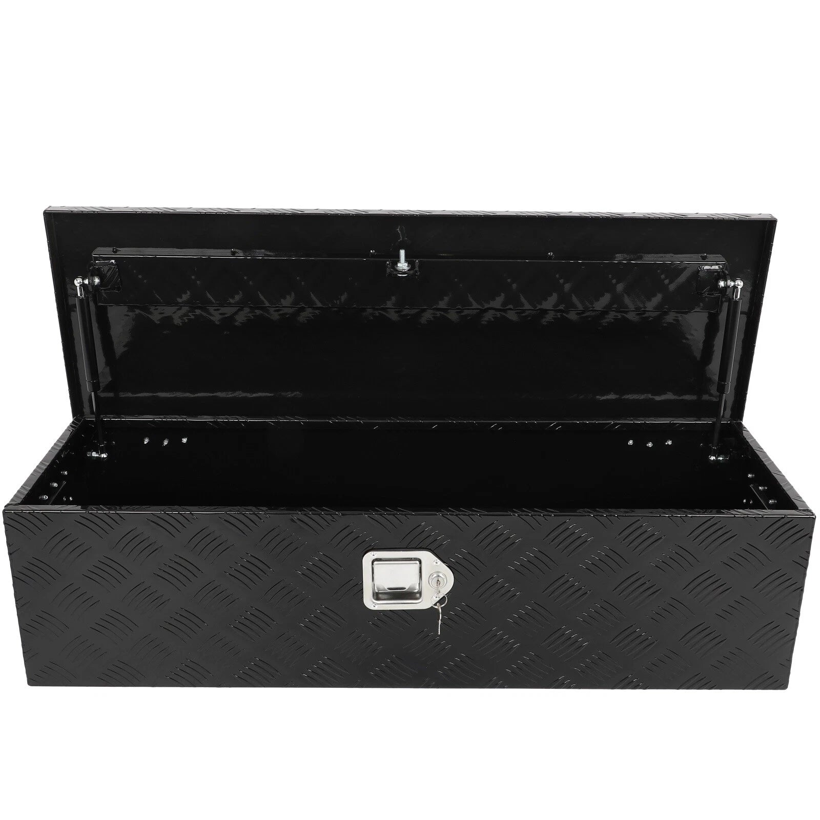39" Black Aluminum Pickup Truck Tool Box Storage