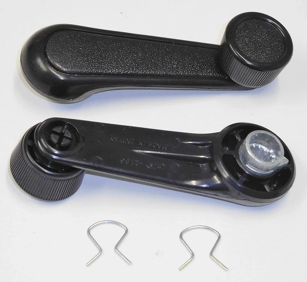 Black Window Winder Handles (2) for Hilux YN63 (1985-1989)