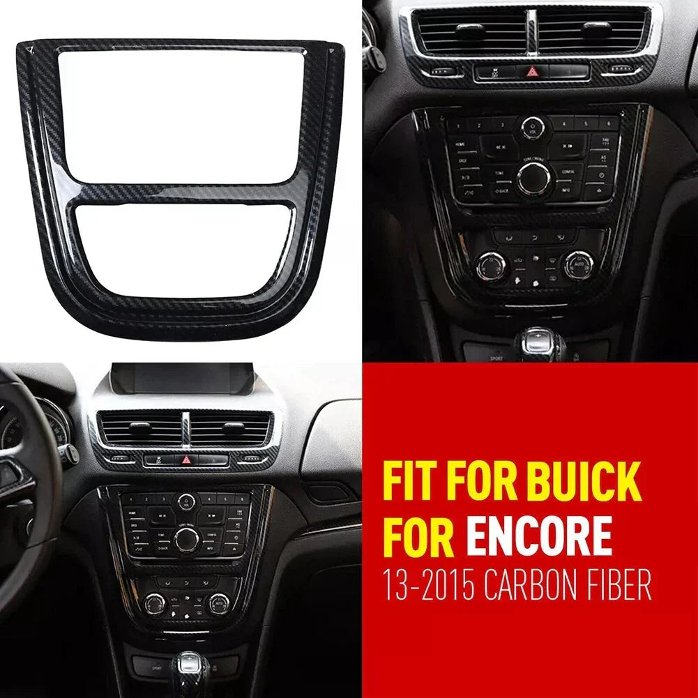Carbon Fiber Console CD Button Frame for Buick Encore (2013–2023)