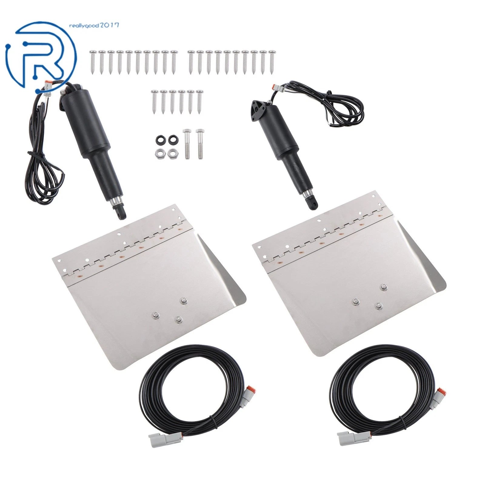 Set of 2 Trim Tab Kits for Lenco Boats 16'-25' (12V) 15001-101