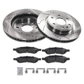 Front Brake Rotors and Pads Kit for Chevrolet Traverse (2009–2017) GMC Acadia (2007–2016)