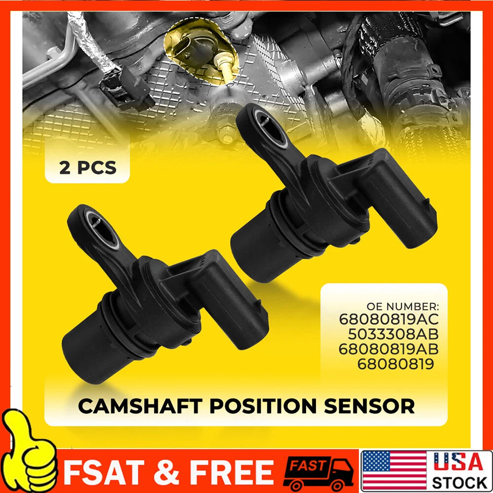 2X Camshaft Position Sensor for Chrysler Dodge Jeep Ram