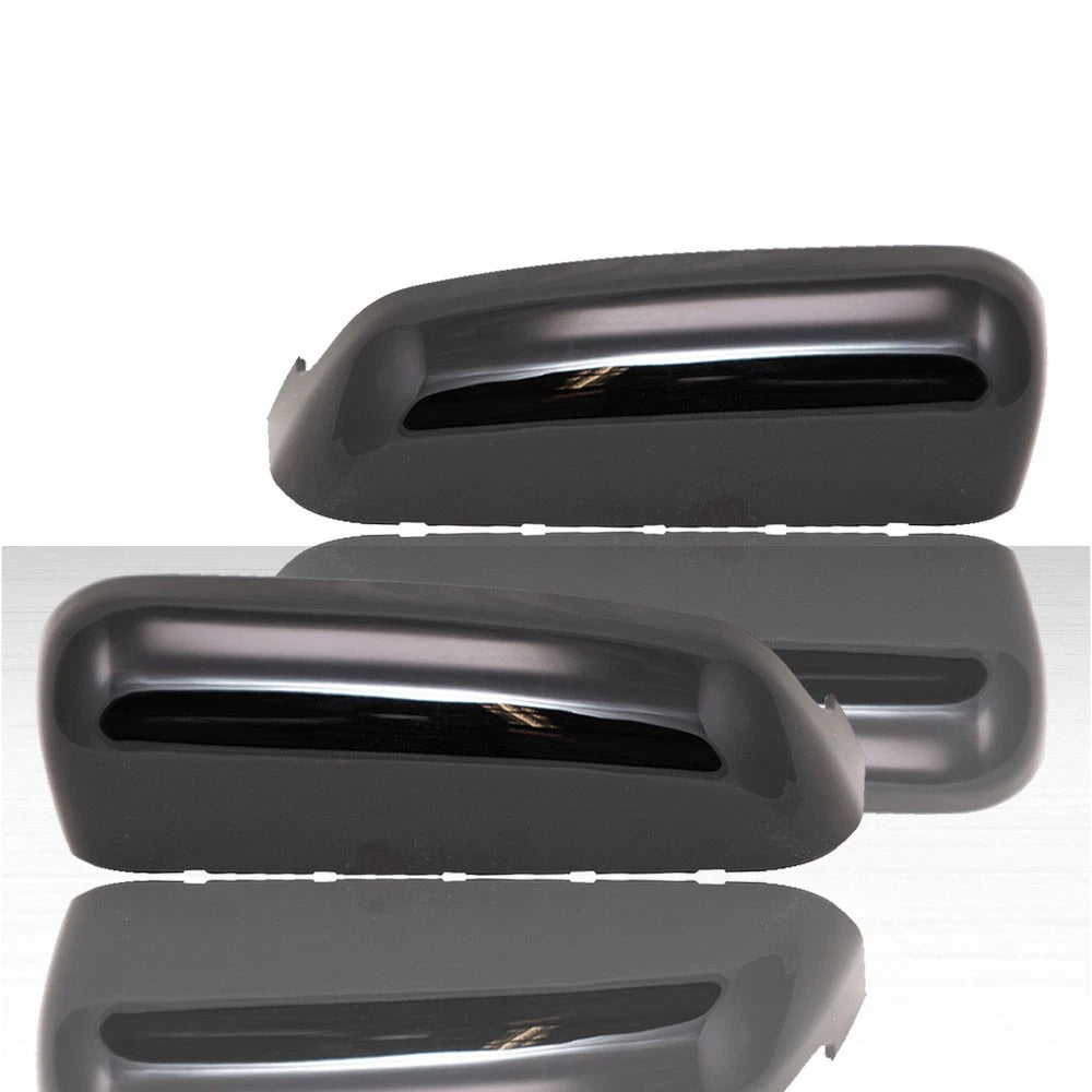 Set of 2 Replacement Mirror Covers for 2020-25 Chevy Silverado HD - Gloss Black