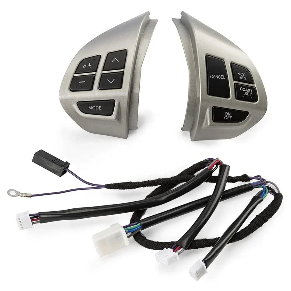 Steering Wheel Switch Buttons Silver for Mitsubishi Outlander ASX (2010-2023)