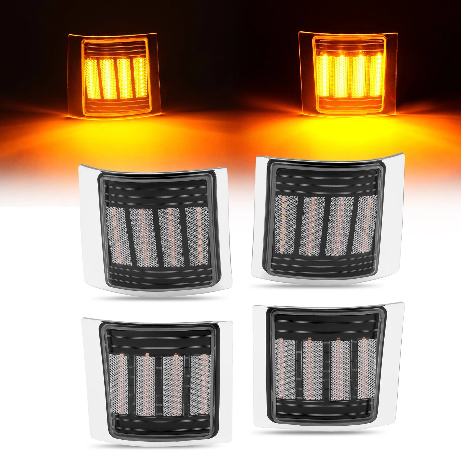 Sequential LED Corner Side Marker Lights for Chevy C/K 1500 2500 3500 (1994–1998)