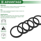 Set of 5 Oil Seal Ring 48x56x5mm NBR Rubber for Rotary Shaft
