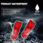 2X Red Lens Rear Bumper Side Marker Reflector Lights for Chevrolet HHR (2006–2011)