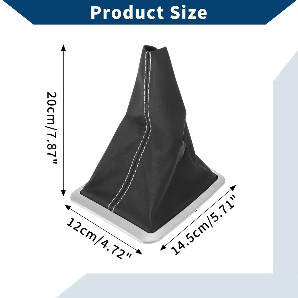 Gear Shift Stick Gaiter for Ford Focus MK2 (2004–2012) Black White Leather