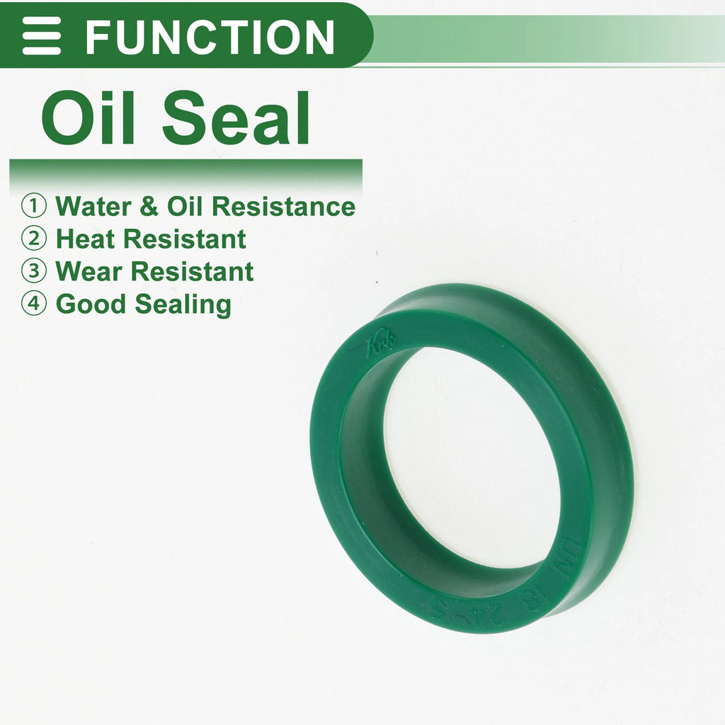Set of 5 Oil Seal Rotary Shaft Seal 18x24x5mm High Pressure Green