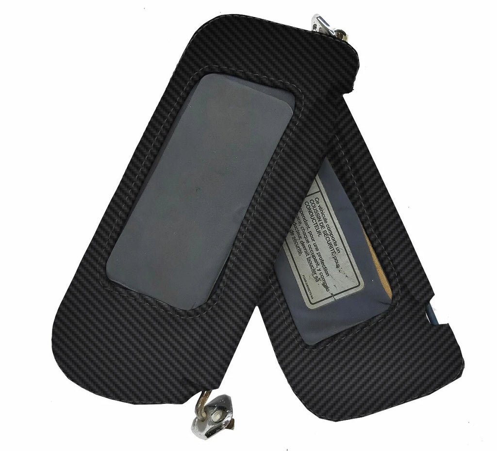 Carbon Fiber Sunvisors Cover for Ford Mustang (1987–1993) Black