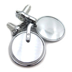 Pair Chrome Round 7/8" Handle Bar End Side Mirrors for Universal Motorcycles
