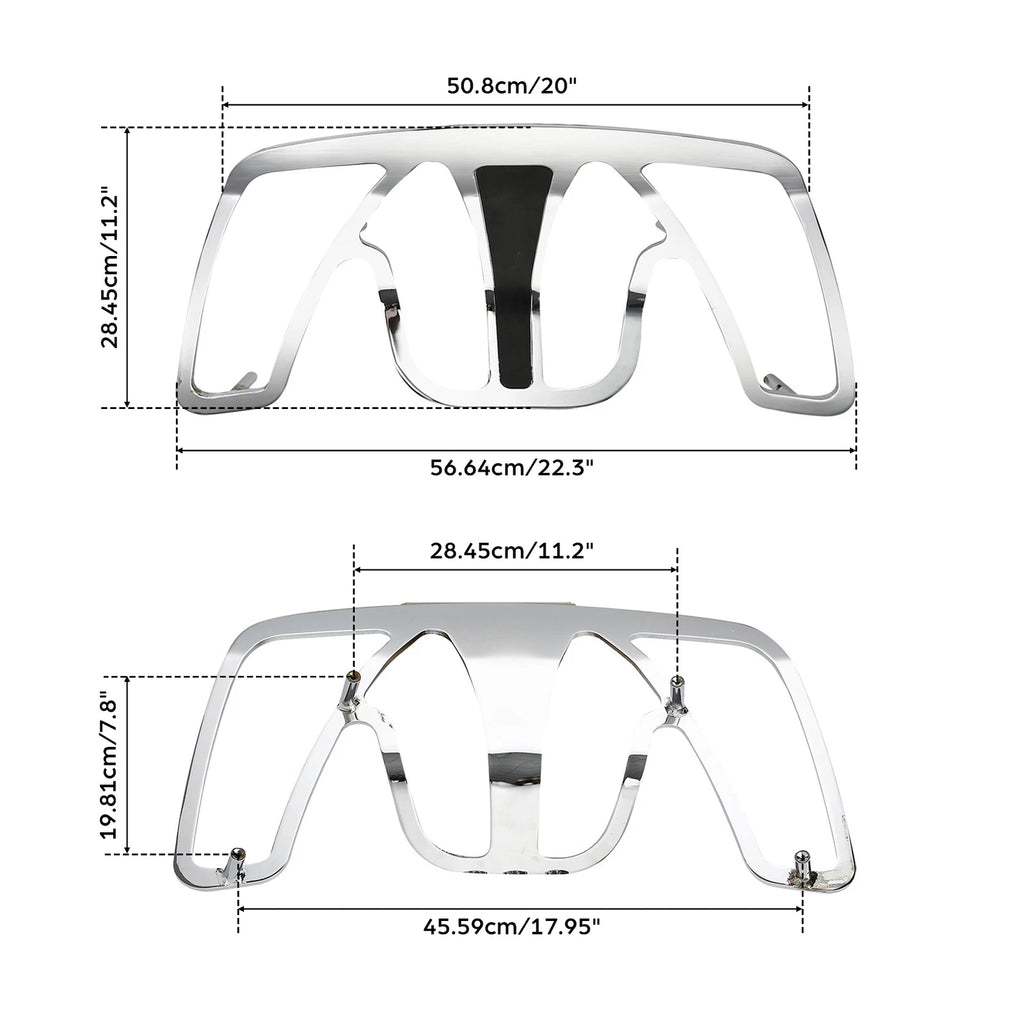 Chrome Rear Trunk Luggage Rack for Honda Goldwing 1800 GL1800 (2001–2017)
