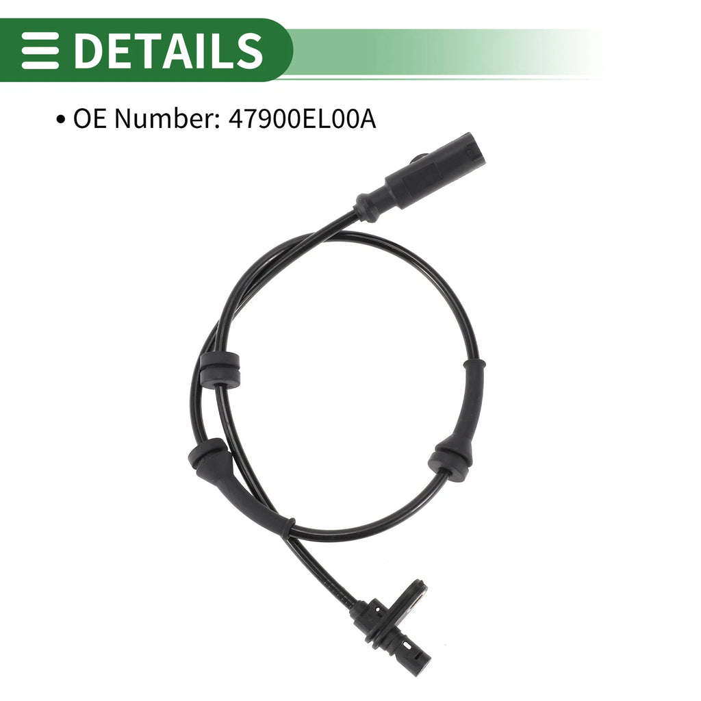 ABS Wheel Speed Sensor No. 47900EL00A for Nissan Versa (2007–2012) Rear Right
