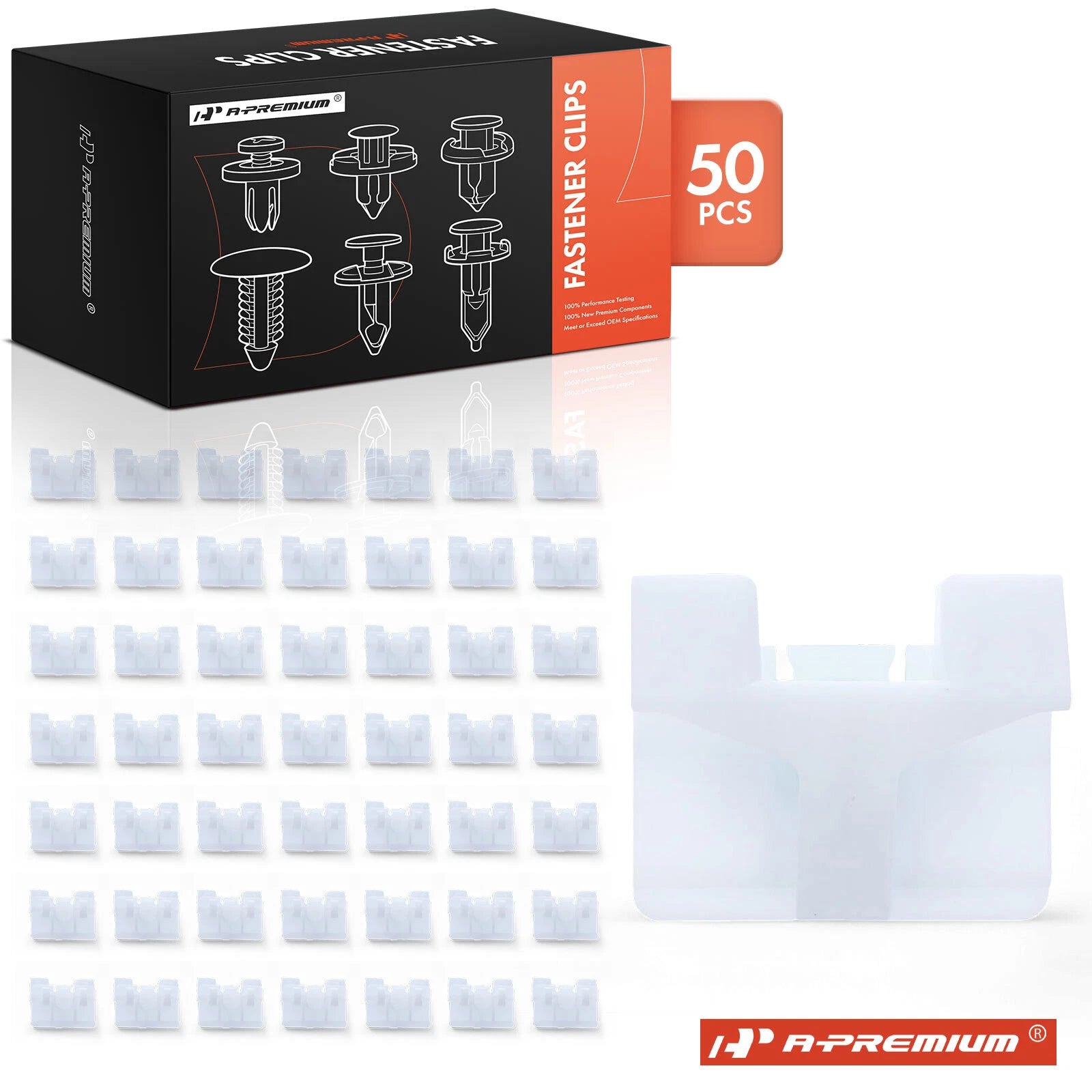 50Pcs Nylon Rocker Moulding Clips for BMW 330e 330i (2019–2021)