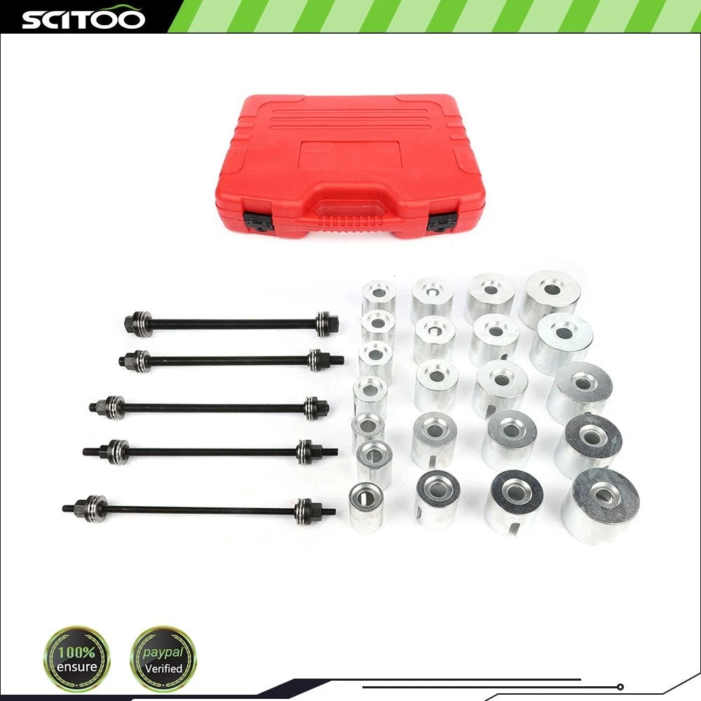 27PCS Universal Press & Pull Sleeve Kit for Bearing Removal Tool Set