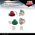 2X LED Bow Navigation Lights for Marine Boat Yacht Pontoon (12V)