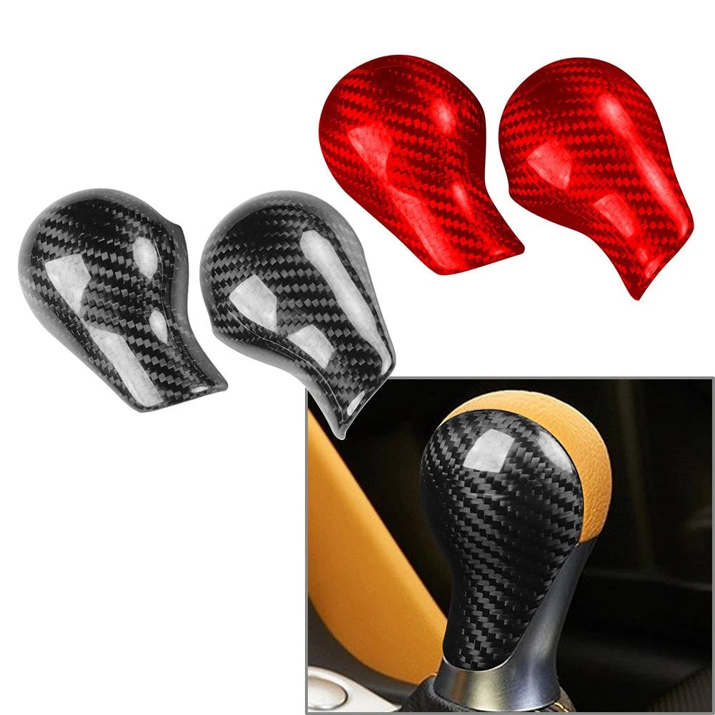 Carbon Fiber Gear Shift Knob Cover Trim for Nissan 370Z Z34 (2009–2018)