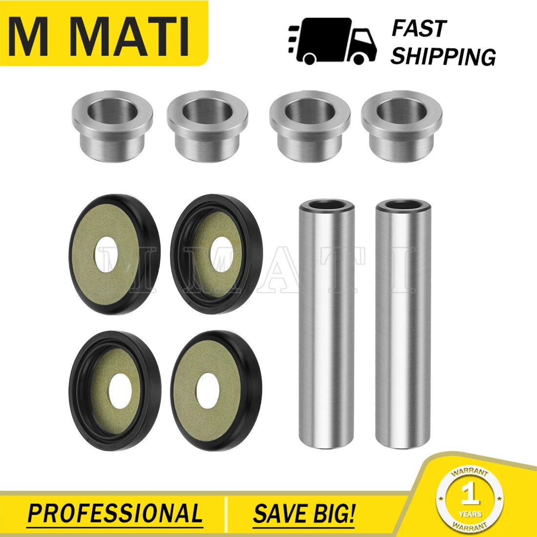 Rear Knuckle Bushing Kit for Yamaha Kodiak 400 450 (2005–2006) Kodiak 700 (2016–2024)
