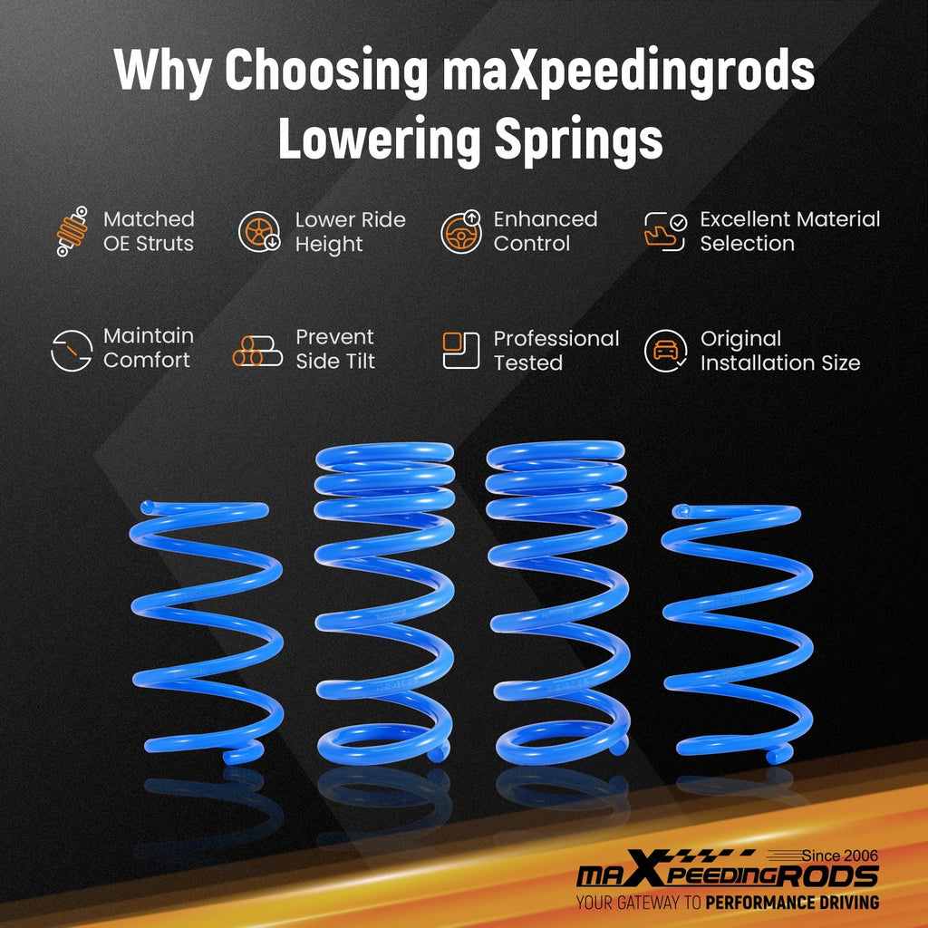 Lowering Drop Springs for Ford Mustang GT (2015-2023)