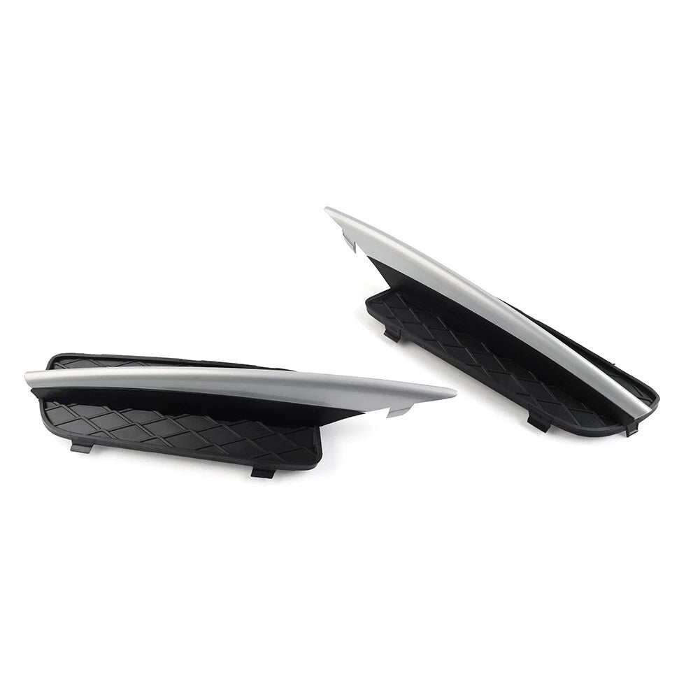 Front Bumper Fog Light Grill with Silver Trim for BMW X5 E70, X6 E71 (2007–2013)