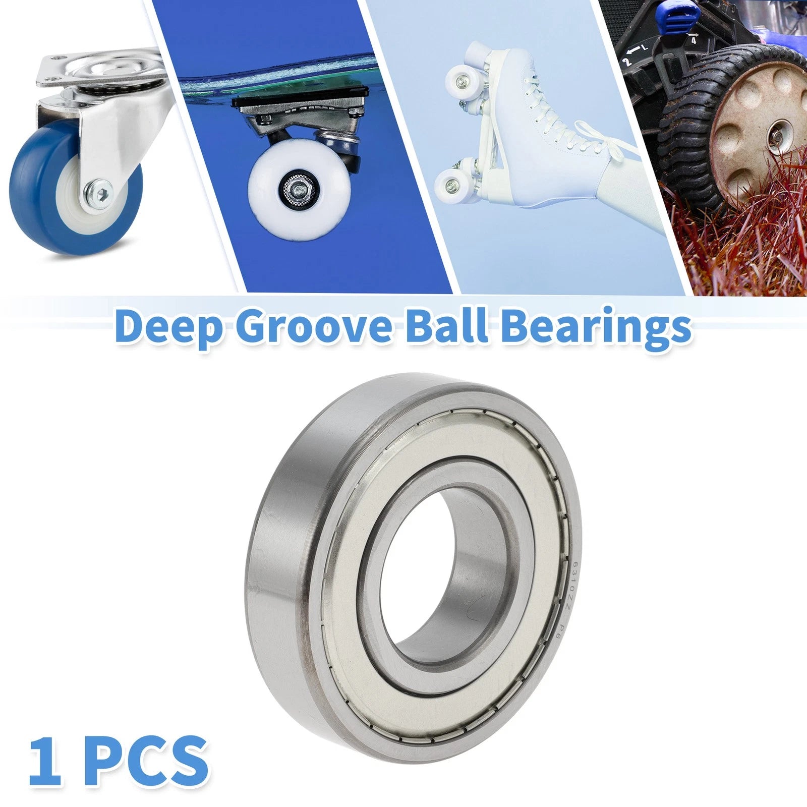 6310ZZ Deep Groove Ball Bearing for Scooter Skateboard Wheel (P6)