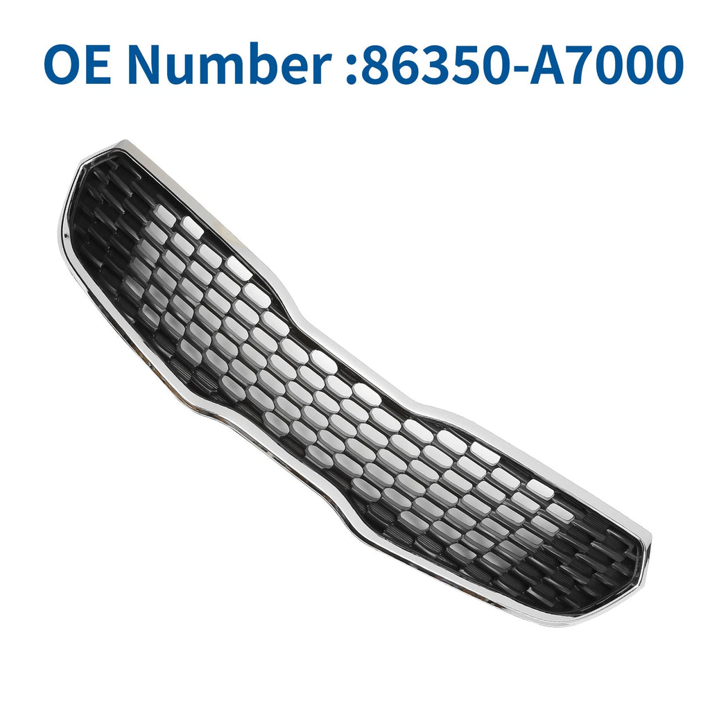 Front Upper Bumper Grille Grill for Kia Forte (2014–2016) No.86350-A7000 Black