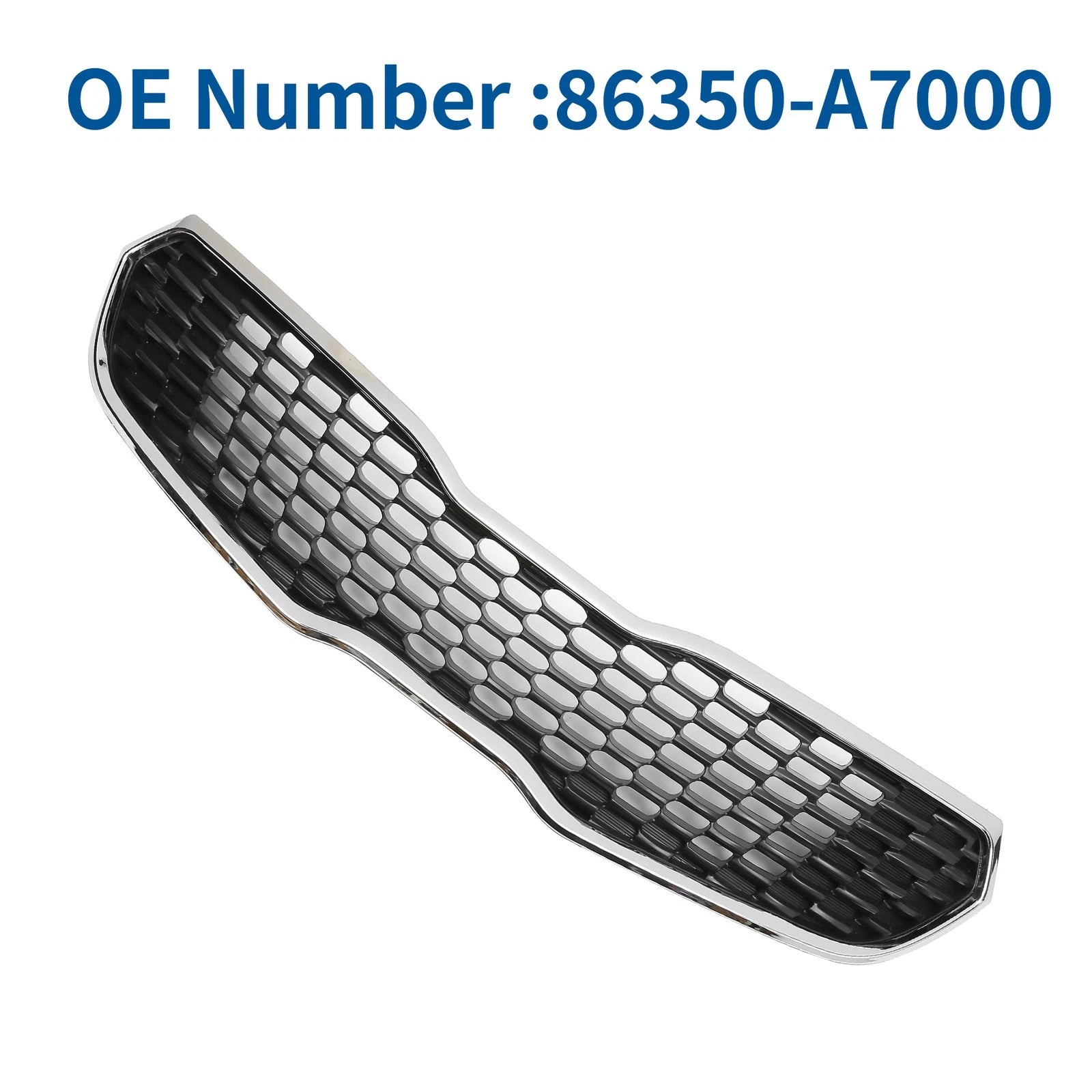 Front Upper Bumper Grille Grill for Kia Forte (2014–2016) No.86350-A7000 Black