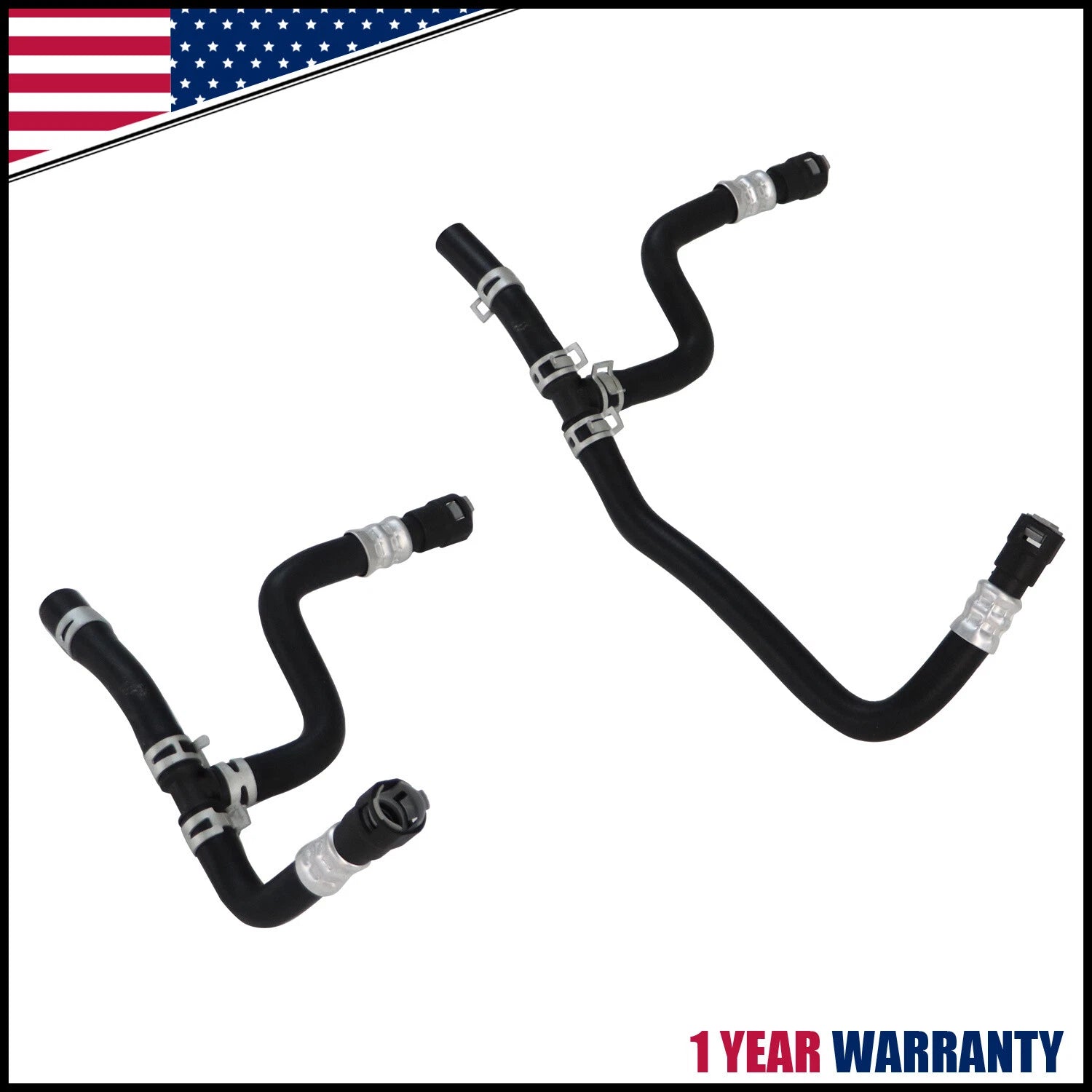 Heater Hose Assembly Set 2X 25862087 25862088 for GMC Acadia (2007–2016)